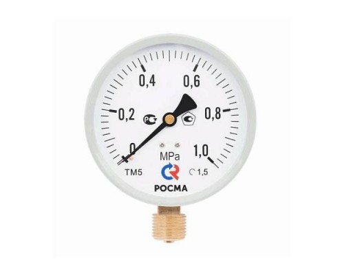 Манометр рад ТМ-510Р.00 (М2) 0-1,6МПаДк100 G1/2" ст Росма 00000006818
