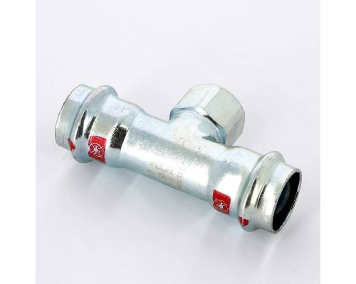 Тройник пресс-В оцинкованная сталь Prestabo VIEGA 22х1/2"х22