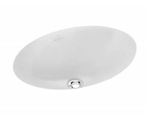 Раковина, Villeroy Boch, Loop Friends, шгв 485-325-200, отверстия для смесителя-отсутствуют, CeramicPlus, цвет-альпийский белый