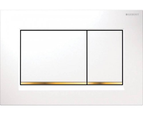 115.883.KK.1 Клавиша смыва Sigma 30, двойной смыв, к 111.300/350/361/362/380/390/796 белый/золото/белый 115.883.KK.1