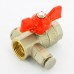 Кран Pride LD ВВ 1/2" с дренажным вентилем (заглушка 1/4") бабочка