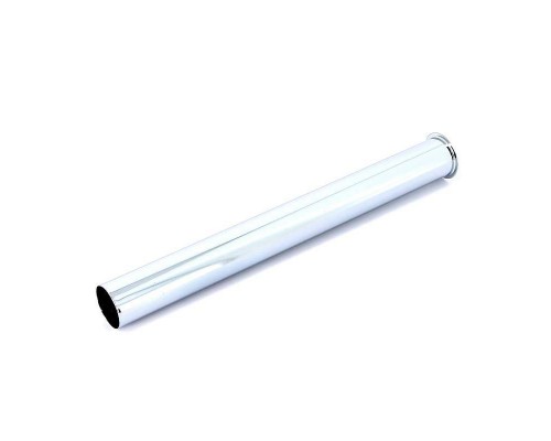 Патрубок отводящий прямой (латунь), отбортованная кромка 32х300 мм, хром