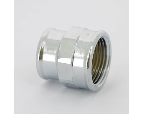 Муфта ВВ бронза Viega 3/4"х1/2" хромированная