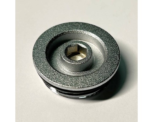 Заглушка Н 1 с прокладкой O-RING, хромированная