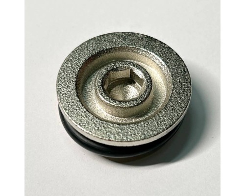 Заглушка Н 3/4 с прокладкой O-RING, никелированная