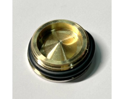 Заглушка Н 3/4 с прокладкой O-RING, никелированная