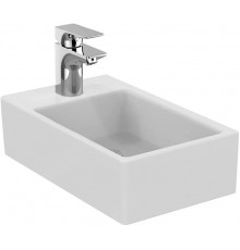 K081701 STRADA асимметричный умывальник 45X27 см, 1 отверстие под смеситель слева, без перелива, с крепежом K081701