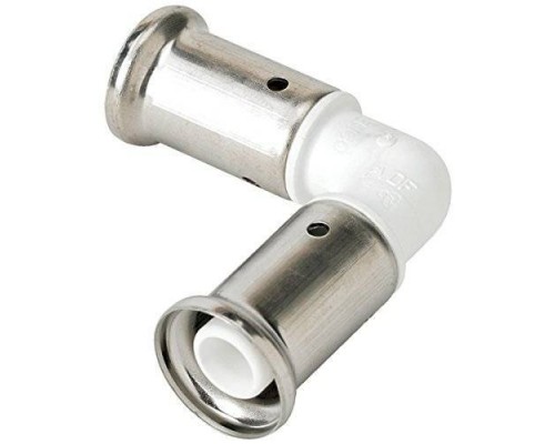 Угольник пресс PVDF HENCO 90" белый 26x26