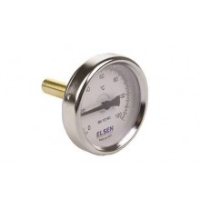 Термометр биметаллический, Ø-80, 1/2, В, осевой, шток-50 мм, D штока 9 мм