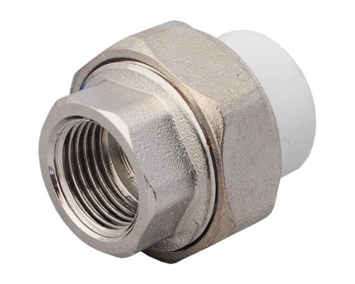 Муфта PP-R бел комб разъем Дн75х2 1/2" ВР РосТурПласт 22675