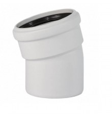 Отвод, Ostendorf, Skolan Safe, SKB, 15°, 75, PP-MD, цвет-RAL 7035 светло-серый