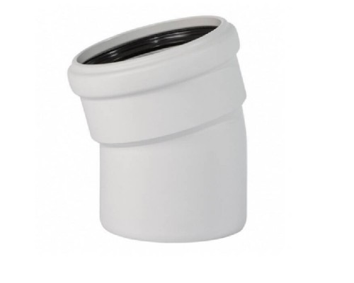 Отвод, Ostendorf, Skolan Safe, SKB, 15°, 75, PP-MD, цвет-RAL 7035 светло-серый