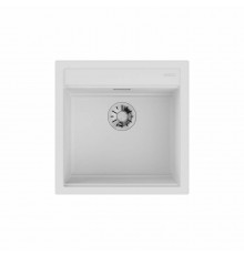 Мойка, OMOIKIRI, Kitagawa, шгв 510-510-200, отверстия для смесителя-3 промаркированных, чаши-1, цвет-Белый