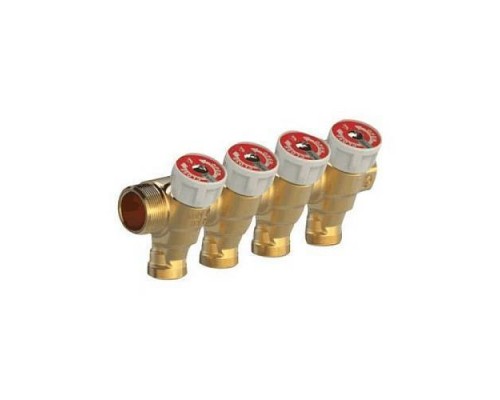 Коллектор лат клап запорн 3/4" м/р 3в 1/2" н/р 35мм Giacomini R585CY073