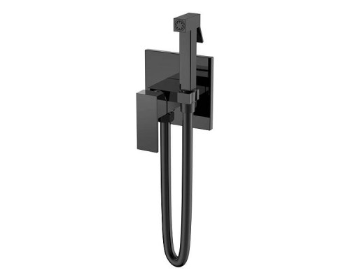 Boheme Qubic Гигиенический душ 14,7x9x16h см, цвет: shine gun metalll 477-SGM