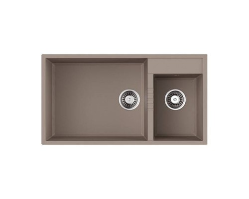 Omoikiri Tedori 85-2-U-EV Кухонная мойка, Tetogranit, цвет эверест 4993946