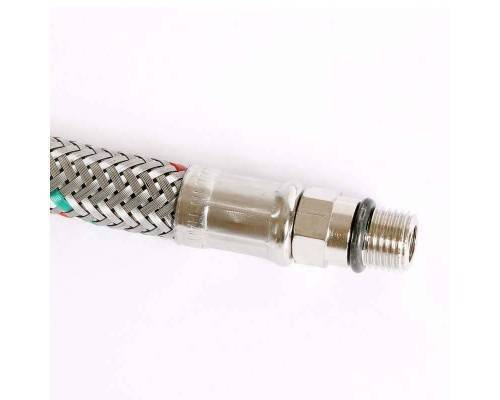 Гибкая подводка для смесителя UNI-FITT М10х1 - 1/2" 120 см оплетка из нержавеющей стали Гибкая подводка для смесителя UNI-FITT М10х1 - 1/2" 120 см оплетка из нержавеющей стали