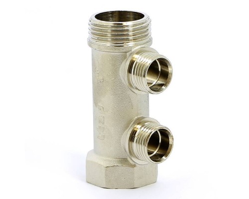 Коллектор НВ 1" никелированный ITAP 2 выхода 1/2"Н 38мм