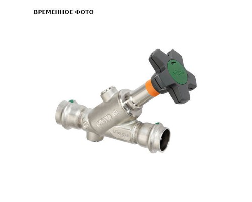 Вентиль CRV ДУ 50 Easytop  с обратным клапаном пресс 54 c SC-Contur, нерж. сталь , м.2338,5