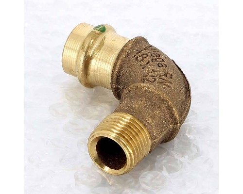 Угол пресс-Н бронза Sanpress VIEGA 18х1/2"