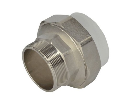 Муфта PP-R бел комб разъем Дн75х2 1/2" НР VALFEX 11156212 Муфта PP-R бел комб разъем Дн75х2 1/2" НР VALFEX 11156212