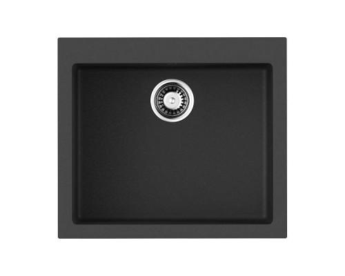 Omoikiri Bosen 57-BL Кухонная мойка Tetogranit 57x50 см, цвет: черный 4993145