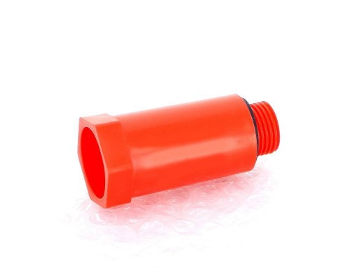 Заглушка Н UNI-FITT монтажная 1/2" с плоской прокладкой (красная)