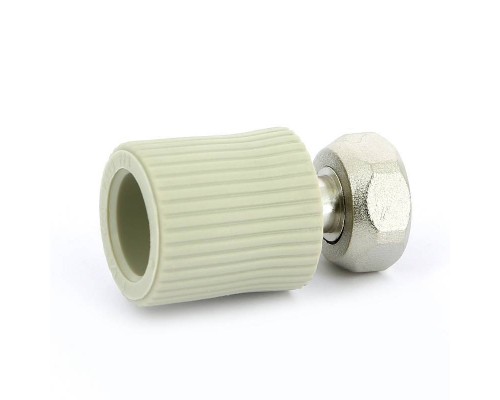 Муфта сварка-В с накидной гайкой FV-PLAST 20х1/2" и вварным латунным патрубком Муфта сварка-В с накидной гайкой FV-PLAST 20х1/2" и вварным латунным патрубком