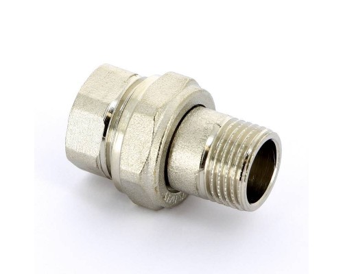 Разъемное соединение НВ никелированное с прокладкой O-ring UNI-FITT 1/2" прямое Разъемное соединение НВ никелированное с прокладкой O-ring UNI-FITT 1/2" прямое