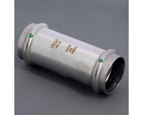 Муфта надвижная пресс нержавеющая сталь Sanpress Inox VIEGA 42 Муфта надвижная пресс нержавеющая сталь Sanpress Inox VIEGA 42