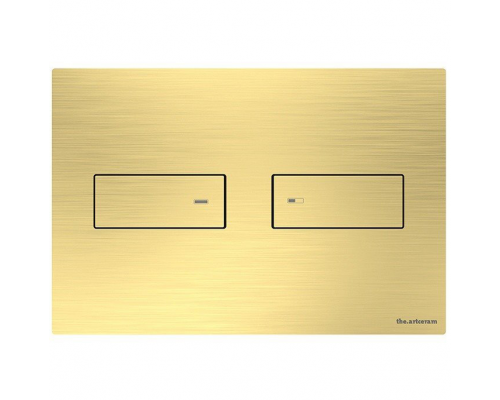 Клавиша смыва, Artceram, Inox 710, для унитаза, шгв 245-5.5-165, цвет-латунь брашированная/шлифованная PVD(Brushed Brass PVD)