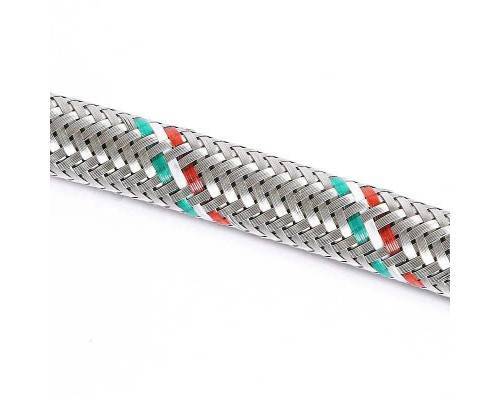 Гибкая подводка для смесителя UNI-FITT М10х1 - 1/2" 120 см оплетка из нержавеющей стали Гибкая подводка для смесителя UNI-FITT М10х1 - 1/2" 120 см оплетка из нержавеющей стали
