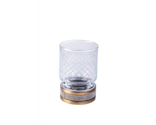 Boheme Royal Cristal Стакан для ванной настольный, цвет: бронза 10931-BR