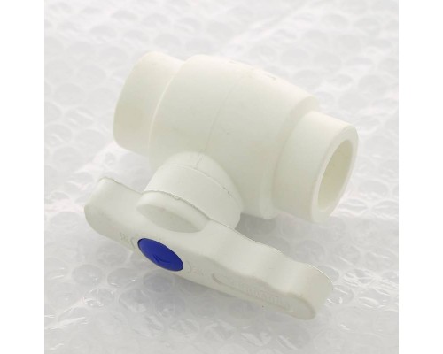 Кран шаровой PPR ProAqua 25 Standart белый ручка