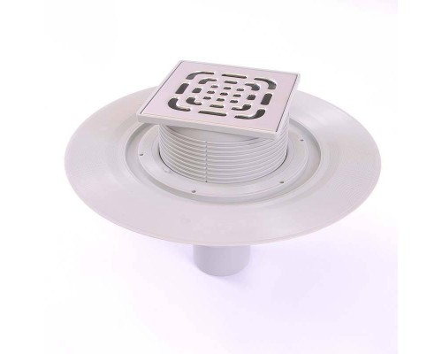 Трап VIEGA с регулируемой по высоте насадкой и вертикальным отводом 50мм