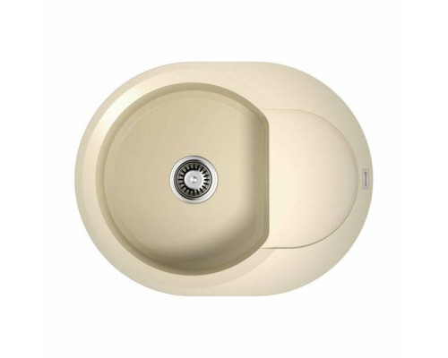 Мойка, OMOIKIRI, Sakaime, шгв 600-470-220, отверстия для смесителя-2 промаркированных, цвет-ваниль