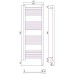 Сунержа Богема 3.0 Полотенцесушитель электр. 40x120h, прав., цвет: темн. титан муар 15-5805-1240