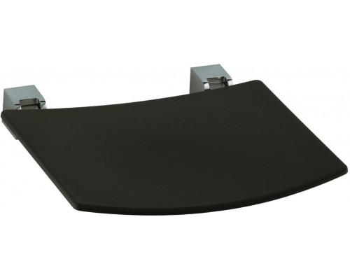 14980010037 PLAN Складное сиденье для настенного монтажа, сиденье откидывается наверх. цвет хром/темно-серый (RAL 7021) 14980010037