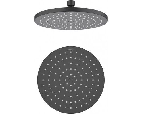 AQ2086MB круглый верхний душ 22012 мм, матовый черный AQ2086MB