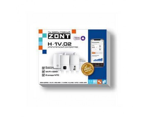Отопительный GSM / Wi-Fi контроллер на DIN-рейку  ZONT H-1V.02
