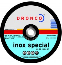Абразивный отрезной диск Dronco AS 30 INOX  230x2,2 (1231905)