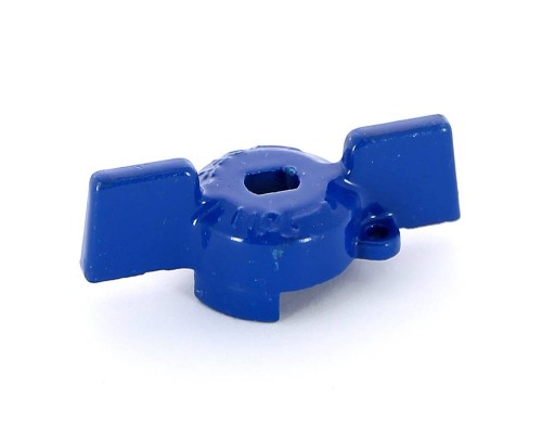 Ручка бабочка для крана Uni-Fitt 1/2" синего цвета Ручка бабочка для крана Uni-Fitt 1/2" синего цвета