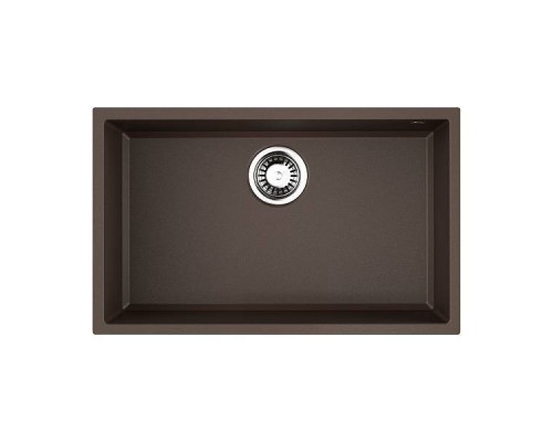 Omoikiri Tedori 66-U-DC Кухонная мойка Tetogranit 66x42 см, цвет: темный шоколад 4993976