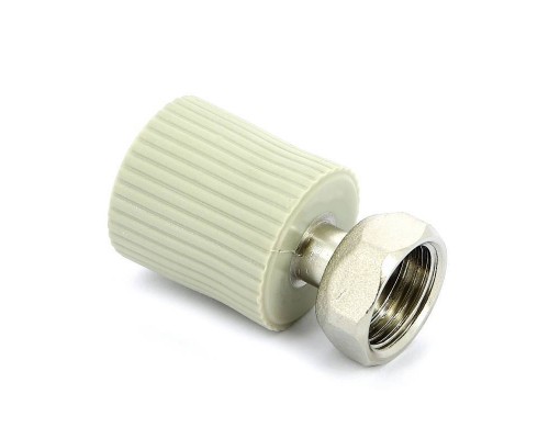 Муфта сварка-В с накидной гайкой FV-PLAST 20х1/2" и вварным латунным патрубком Муфта сварка-В с накидной гайкой FV-PLAST 20х1/2" и вварным латунным патрубком