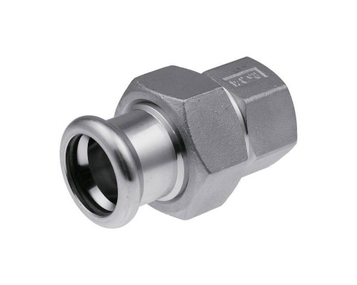Муфта пресс-В с разъемным соединением KAN 15 х 1/2" нерж сталь Therm Inox