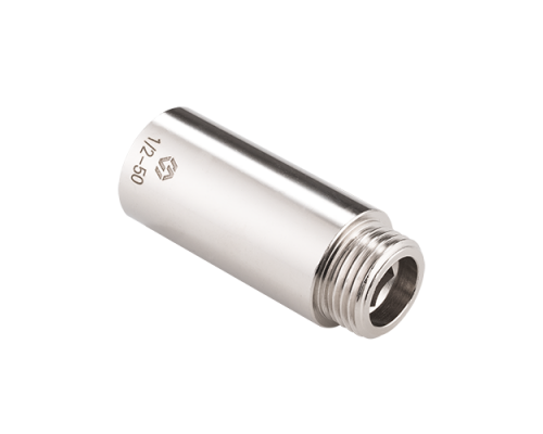 Удлинитель, НВ, 1/2x1/2x50 мм, латунь никелированная