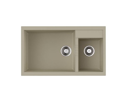 Omoikiri Tedori 86-2-LB-BE Кухонная мойка Tetogranit 86x50 см, цвет: ваниль 4993933