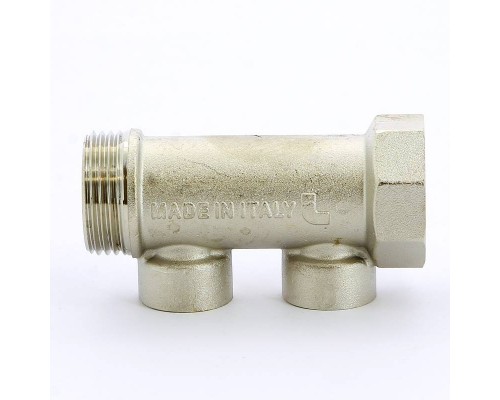 Коллектор НВ 1" никелированный ITAP 2 выхода 1/2"В 38мм