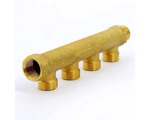 Коллектор НВ 3/4" TIEMME 4 выхода 3/4"ЕК 50мм Коллектор НВ 3/4" TIEMME 4 выхода 3/4"ЕК 50мм