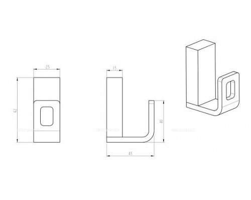 Крючок Boheme Q 10946-MW белый матовый|
				
				
					10946-MW